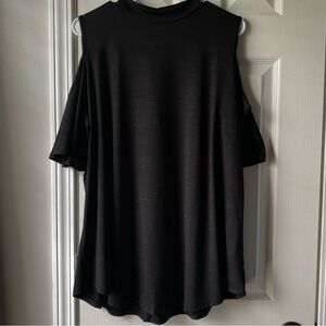 Black Blouse with Cutout Sleeves - Size 18/20w